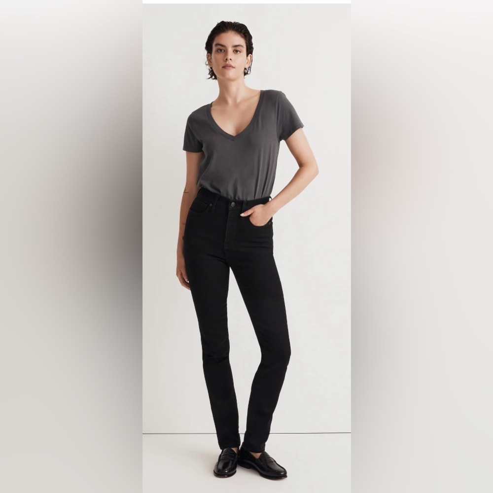 Madewell Womens Black Stovepipe Jeans
